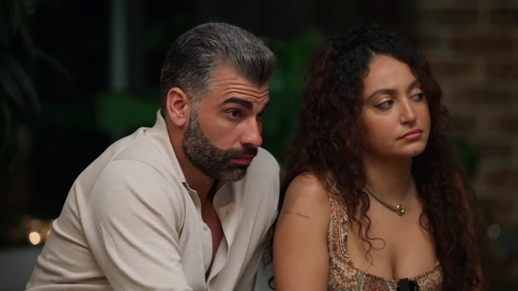 Joel and Juliette glaring at somebody other than each other, for once mafs australia