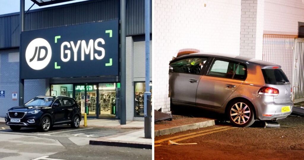manchester gym car crash