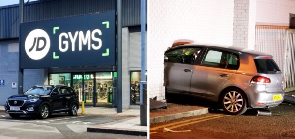 manchester gym car crash