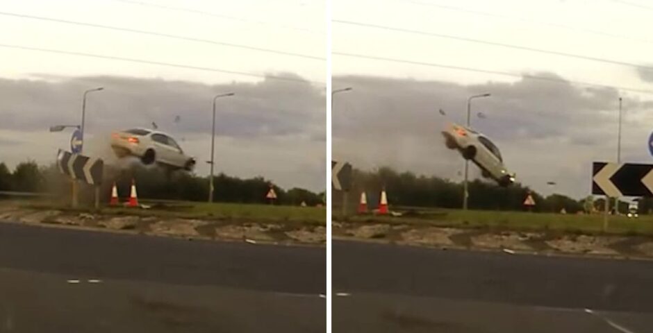 york roundabout crash